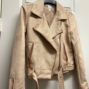LC Runway LE Suede Moto Jacket - Size 6